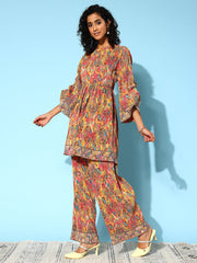 Indo Era Women Floral Printed Co-Ords Set