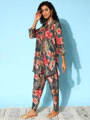 Indo Era Women Floral Printed Co-Ords Set