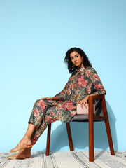 Indo Era Women Floral Printed Co-Ords Set