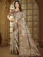 Silk Woven Work Festival Tassle Saree