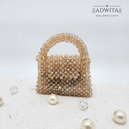 Mini Crystal Bag - Champange Gold