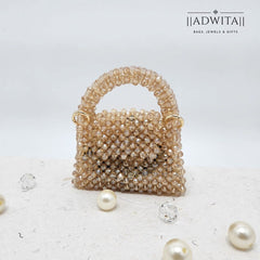 Mini Crystal Bag - Champange Gold