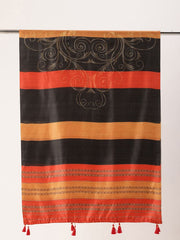 Sangam Prints Multi color Art Silk Printed Traditional Tassel Dupatta