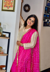 Suit Set and Bandhani Dupatta with Gotapati Border