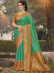 Silk Woven Work Festival Tassle Saree