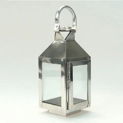 Silver Steel Lantern, 5*5*8 Inch