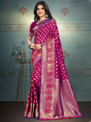 Silk Woven Work Festival Tassle Saree