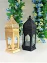 Hurricane Lantern Metal Decorative Lalten Set of 2