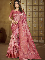 Silk Woven Work Festival Tassle Saree