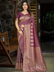 Silk Woven Work Festival Tassle Saree