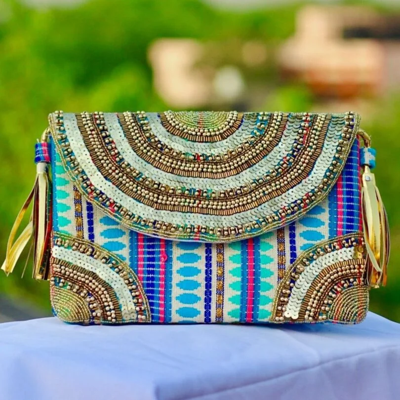 Blue Boho Bag