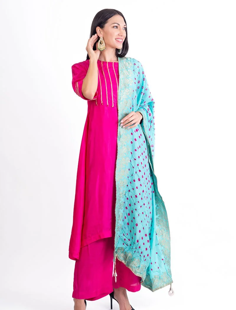 traditional and classy rose pink Salwar Suit