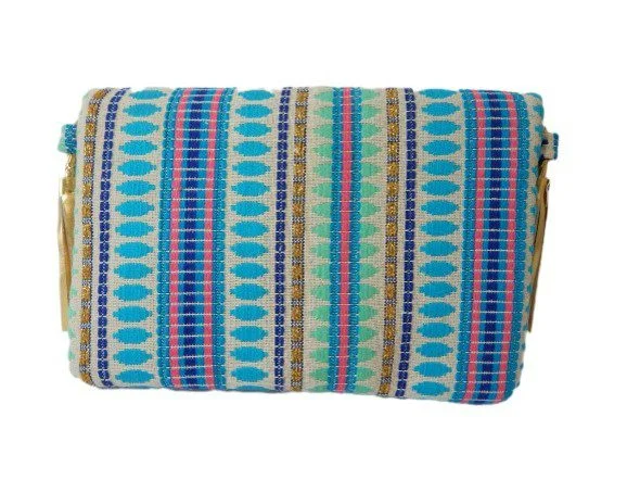 Blue Boho Bag