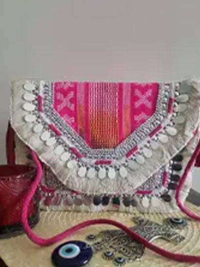 Pink Boho Purse