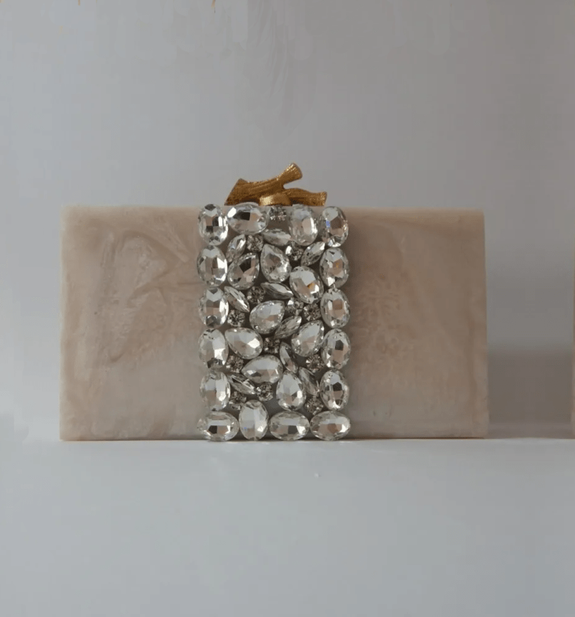 Resin clutch with Embellishment