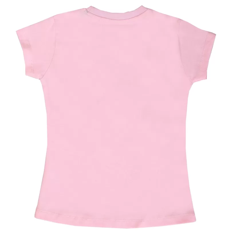 Princess On The Moon Printed Pink Top For Girls