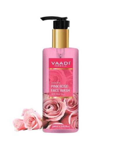 1INSTA GLOW PINK ROSE FACE WASH WITH ALOE VERA EXTRACT