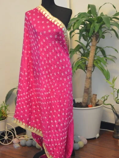 Bandhani Dupatta on Artificial Silk