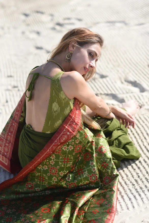 Patola Dupatta- SeaGreen