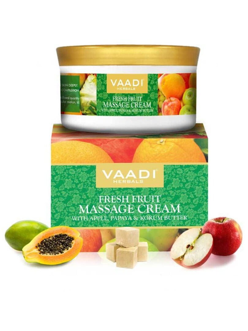 Fresh Fruit Massage Cream With Apple Papaya & Kukum Butter (150 gms / 5.29 oz)
