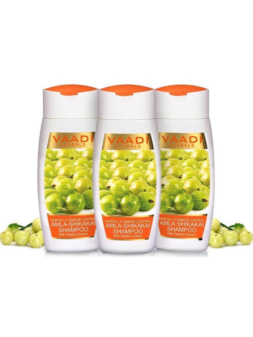 Hairfall & Damage Control Organic Shampoo (Indian Gooseberry Extract) (3 x 110 ml/4 fl oz)