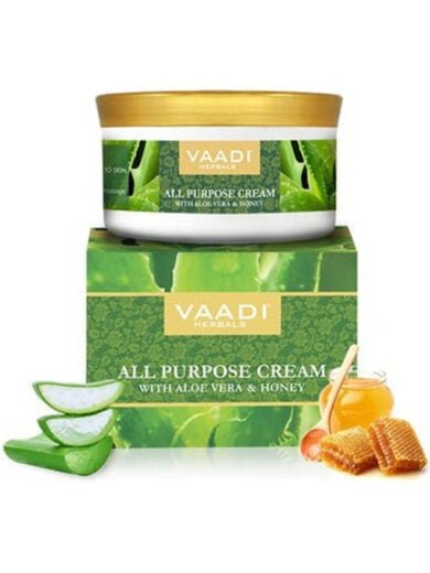 Organic All Purpose Cream with Aloe Vera Honey Manjistha Lightens Pigmentation Improves Complexion
