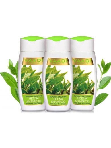 Superbly Smoothing Organic Heena Shampoo With Green Tea Extract