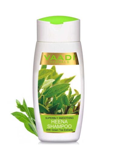 Superbly Smoothing Organic Heena Shampoo with Green Tea Extract