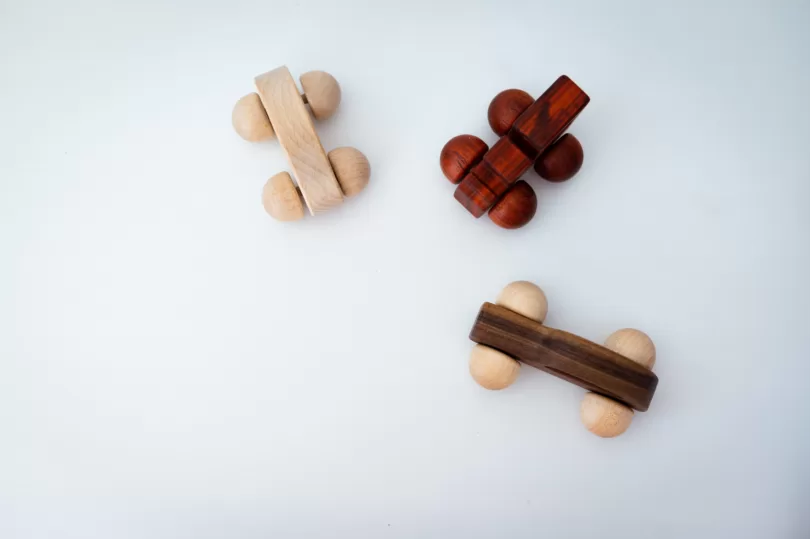WOODEN CARS - Set of 3