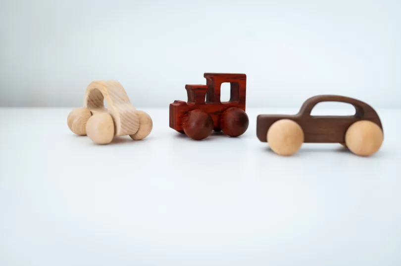 WOODEN CARS - Set of 3