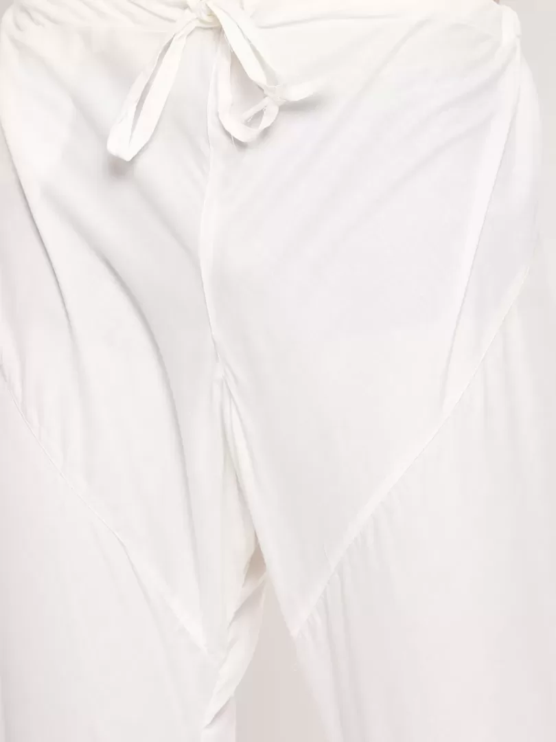 Men's Maroon And Cream Silk Blend Kurta Pyjama Set
