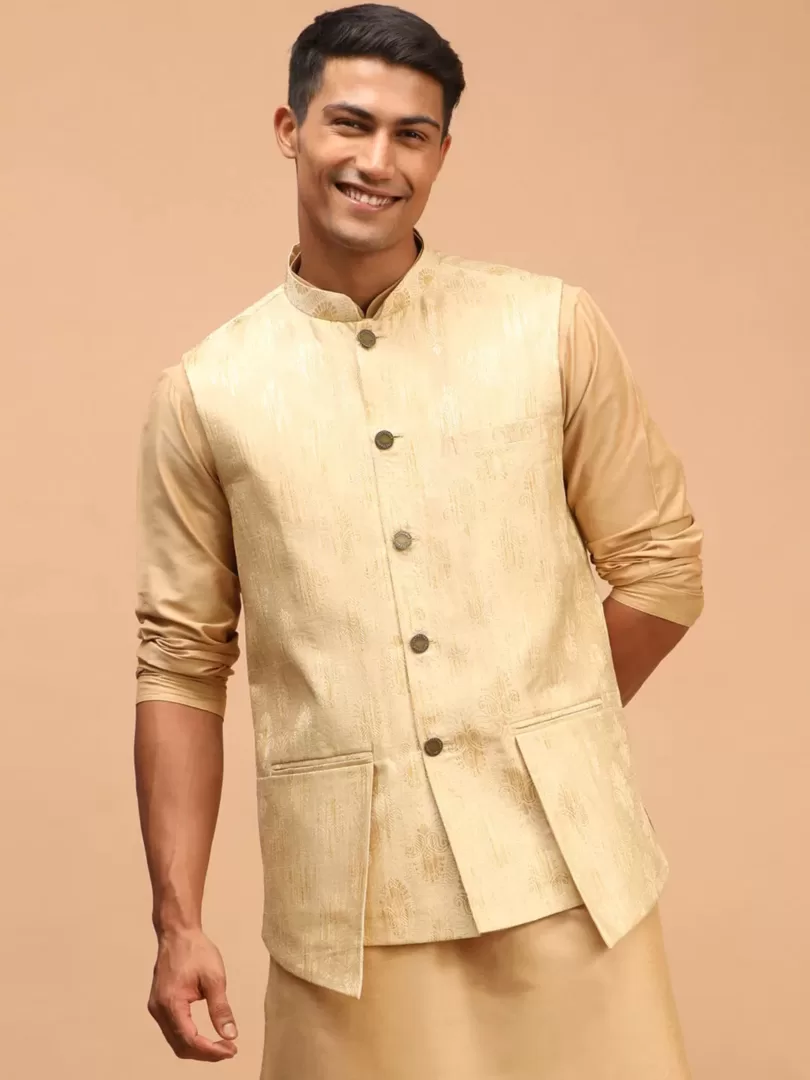 Men's Gold - Nehru Jacket