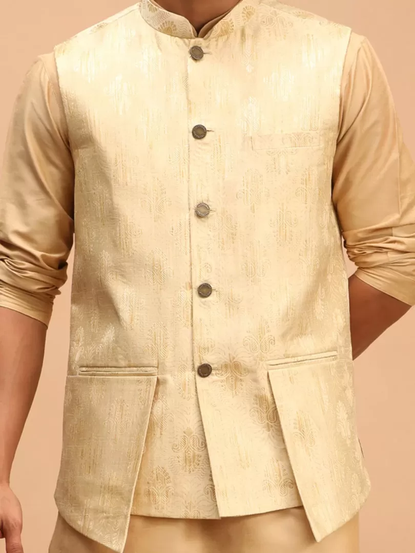 Men's Gold - Nehru Jacket