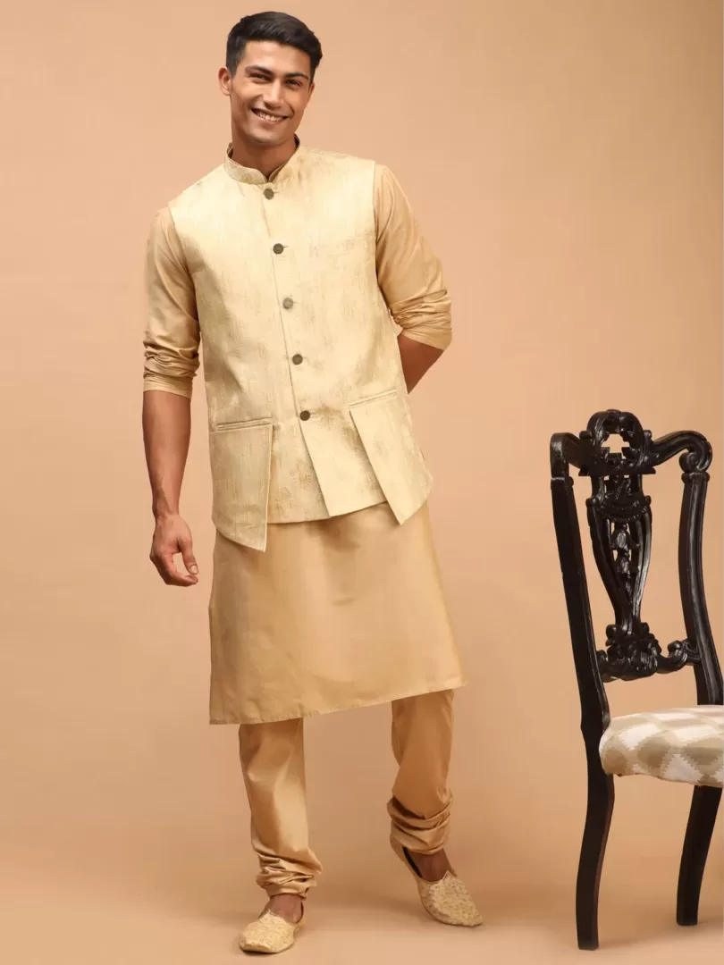 Men's Gold - Nehru Jacket