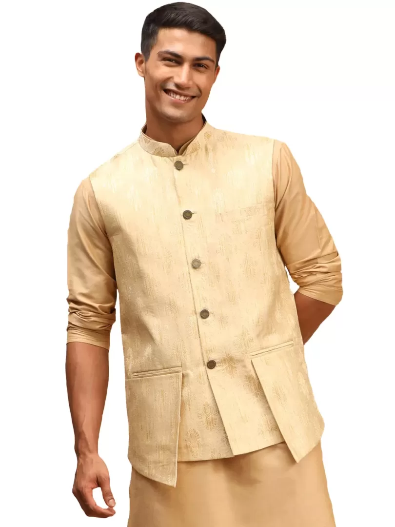 Men's Gold - Nehru Jacket