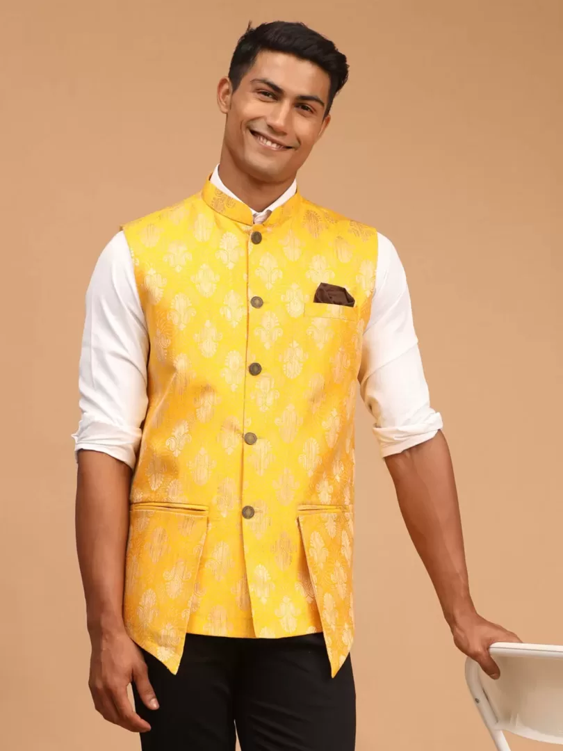 Men's Yellow - Nehru Jacket