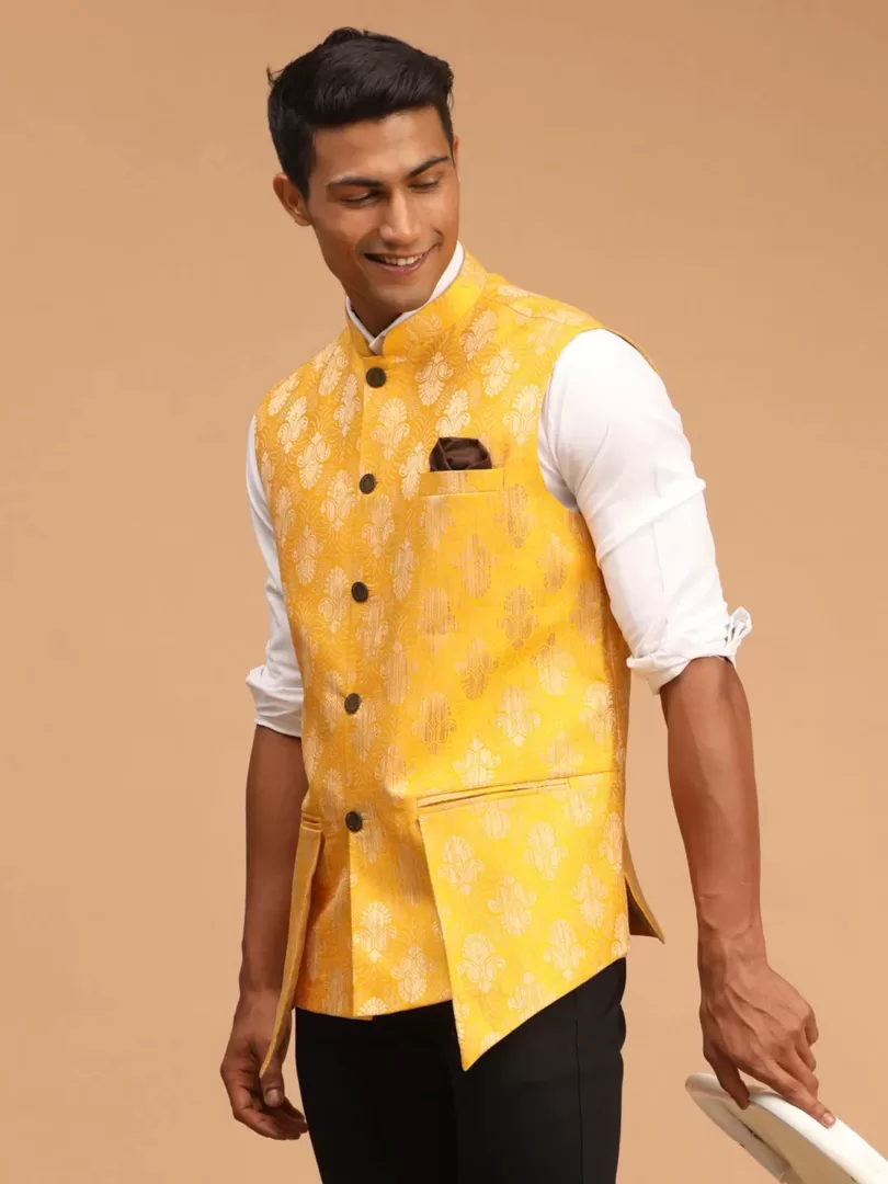 Men's Yellow - Nehru Jacket