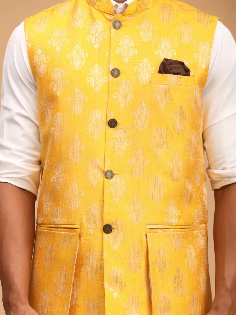 Men's Yellow - Nehru Jacket