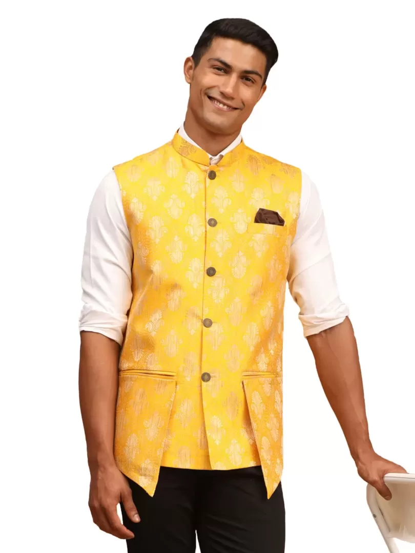 Men's Yellow - Nehru Jacket