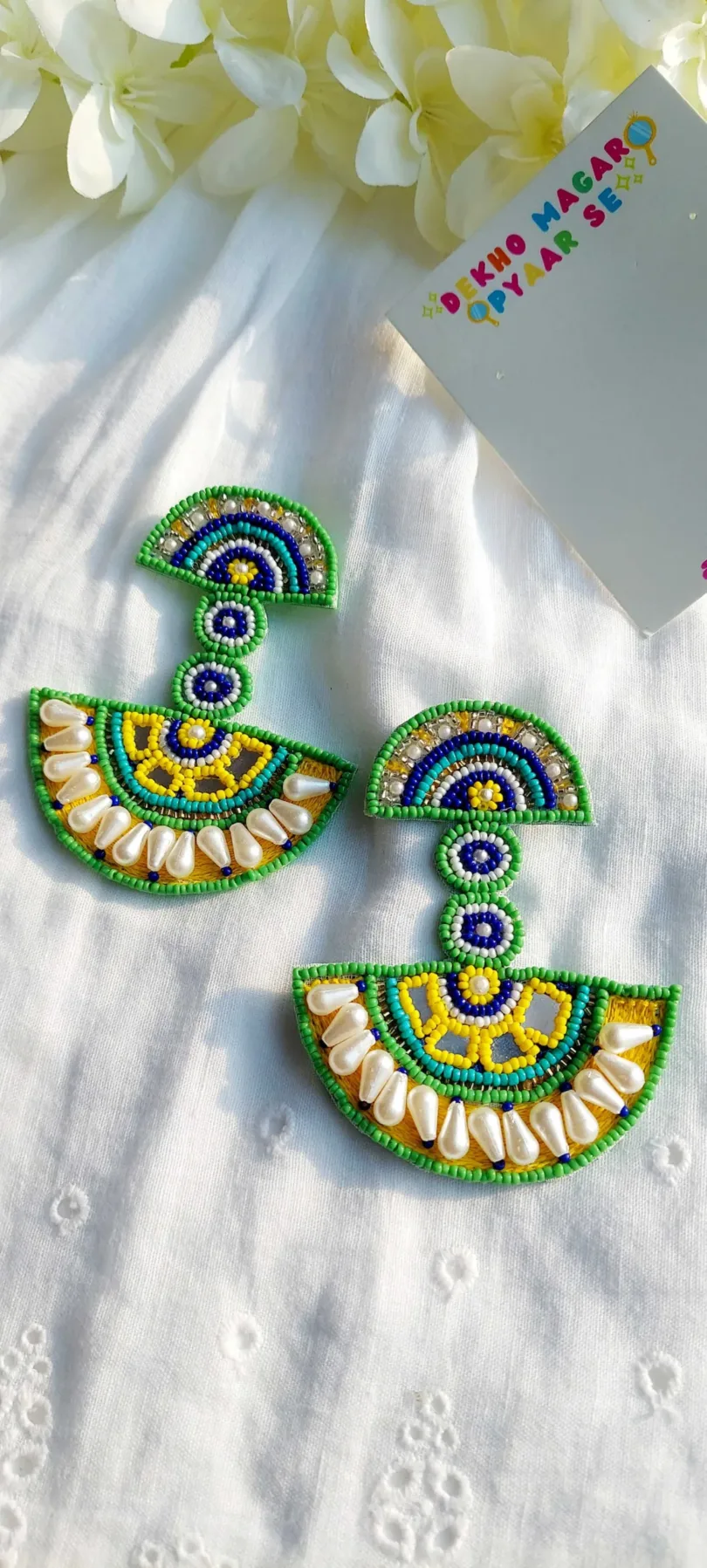 Saanchi Multicolour Beaded Earrings