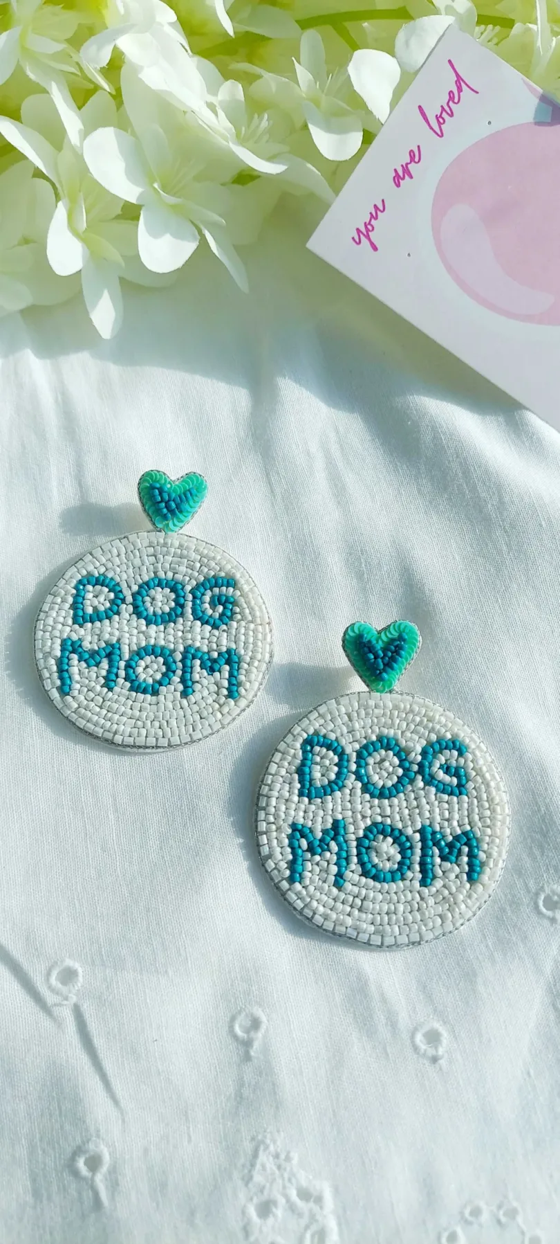 Dog Mom Multicolor Beaded Jewellery