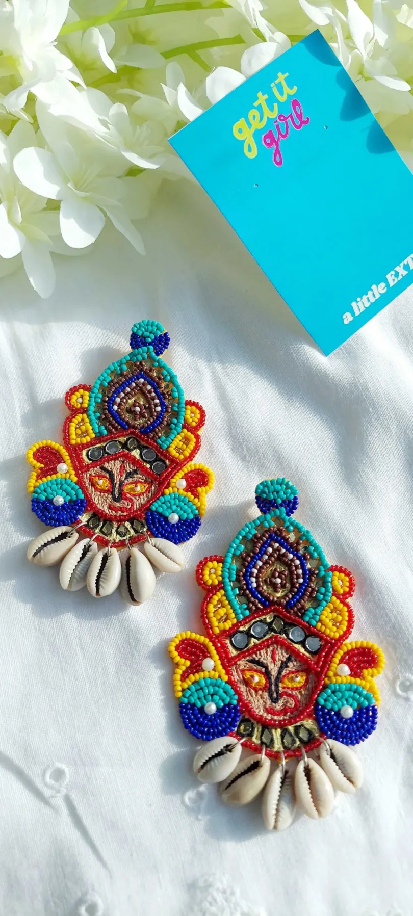 Durga Multicolour Beaded Earrings