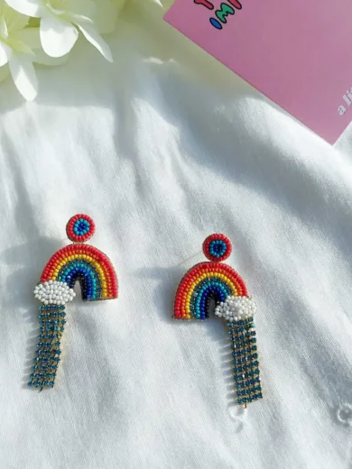 Prism Play Multicolour Beaded Earrings