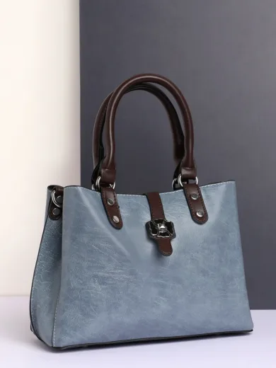 Textured Casual Regular Hand Bag with Zip Lock For Women