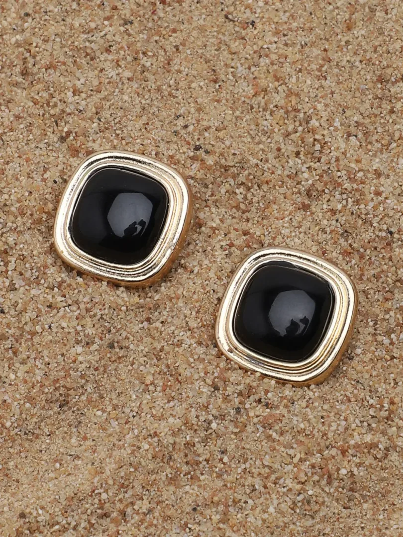 Gold Plated Party Designer Stone Stud For Women