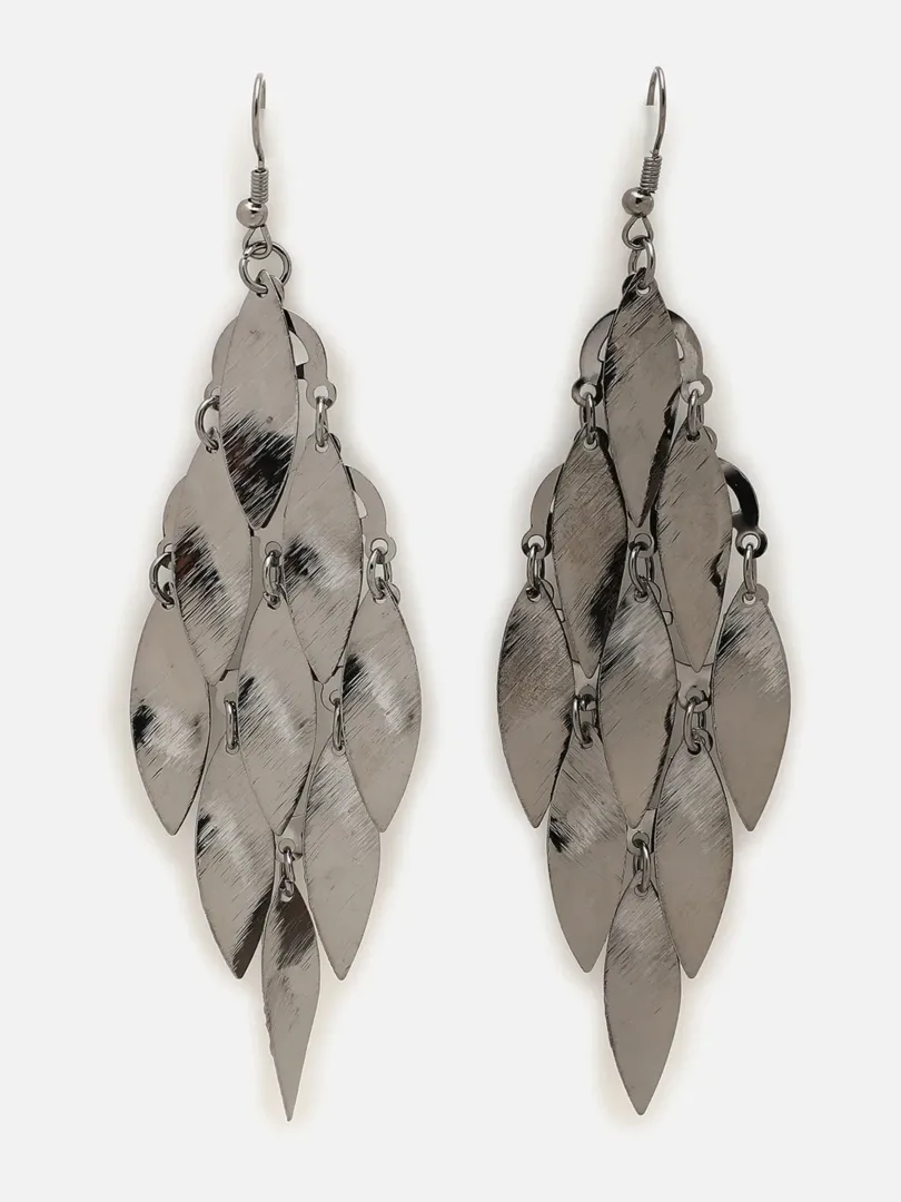 Silver Plated Designer Drop Earring