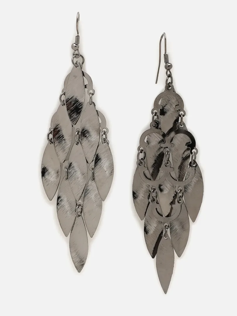 Silver Plated Designer Drop Earring