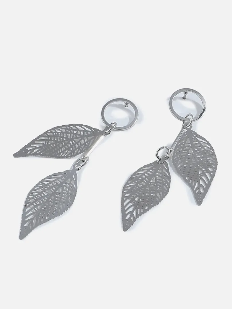 Silver Plated Designer Drop Earring