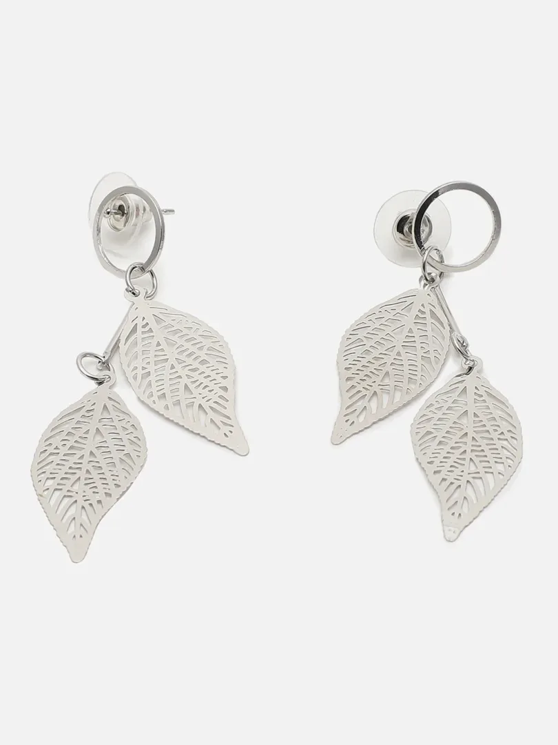 Silver Plated Designer Drop Earring