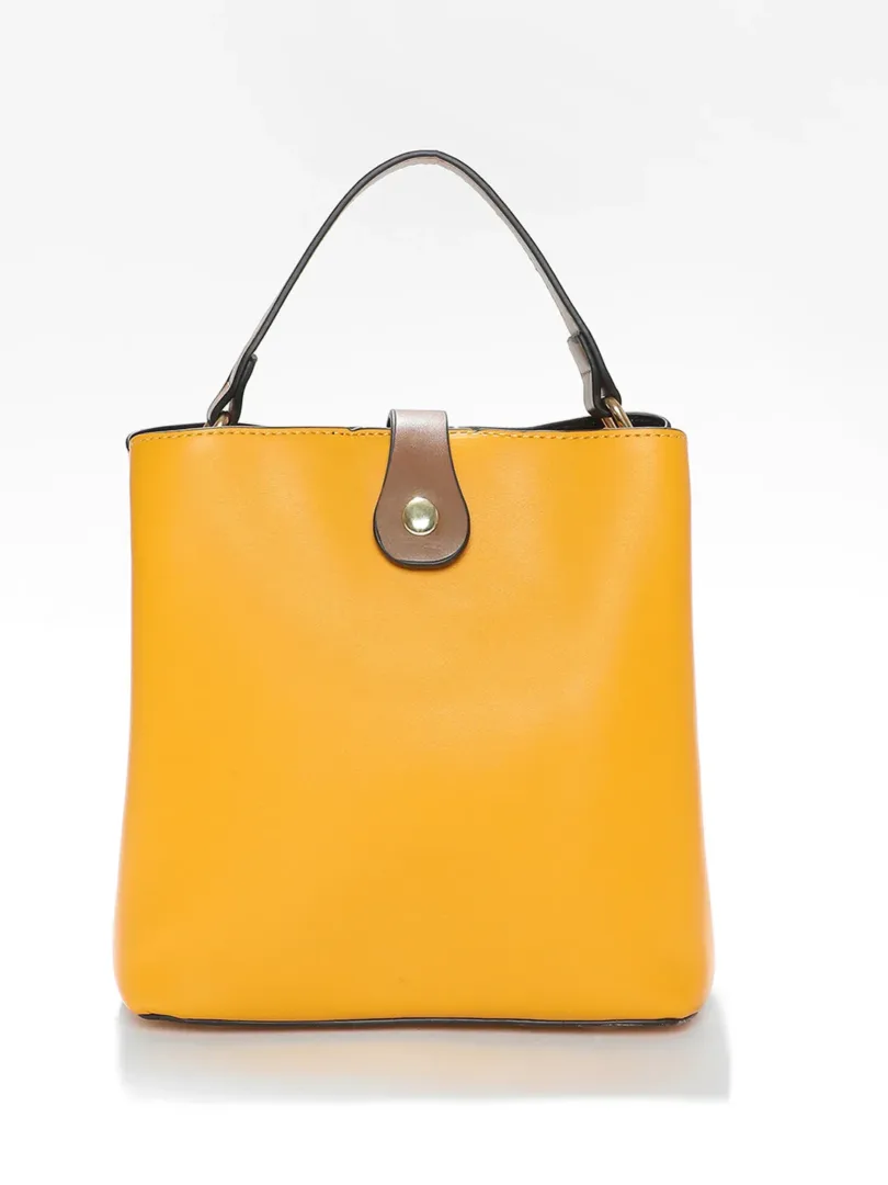 Solid Oversized Shopper Hand Bag with Magnet Lock